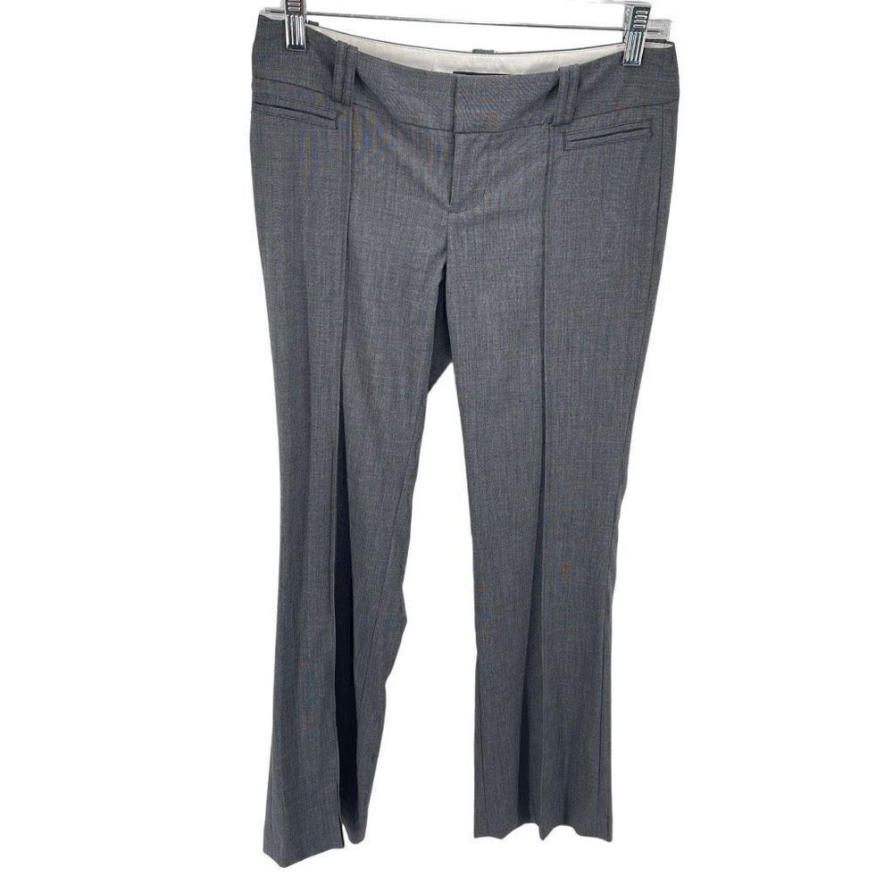 Banana Republic Womens Ryan Fit Dress Pants Pleated Stretch Work Gray Size 0